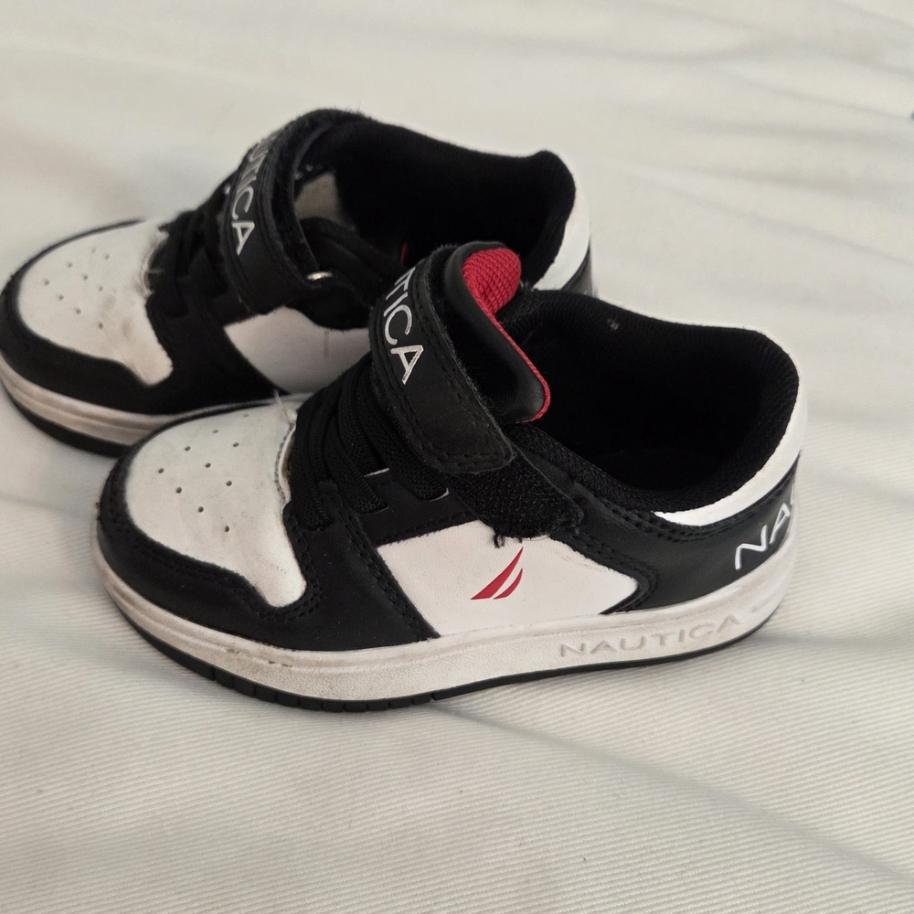 Nautica Kids Black and White Sneakers